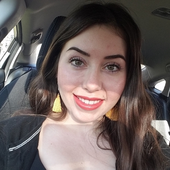 3/$20 Francesca's Mustard Yellow Fringe Drop Earrings - Picture 1 of 3